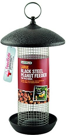 Gardman A01481 Futtersäule aus Stahl für Erdnüsse, Große, schwarz