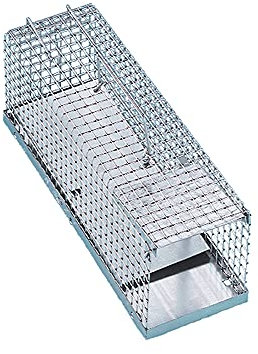 Nobby 87130 Ratten oder Wieselfalle mit Blechwippe, 40 x 12 x 12 cm