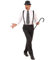 NET TOYS Spazierstock Charlie Chaplin Stock schwarz Gehstock als Kostüm Zubehör Krückstock Wanderstock Accessoire