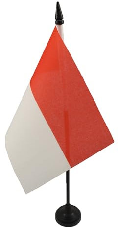 AZ FLAG - Tischflagge Indonesien - 15x10 cm - Indonesiche Tischfahne 10 x 15 Cm - Flaggen