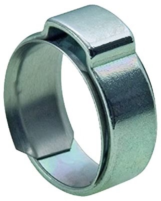 10 x Mikalor W1 Single Ear O Clips with Insert Stepless Inner Ring. Hose Clamps [ 13.0-15.3mm ]