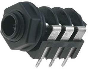 5X NMJ6HFD2 Buchse Jack 6,35mm weiblich stereo mit Schalter THT NEUTRIK