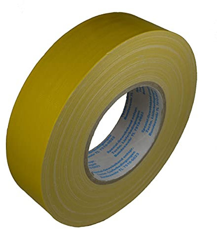 Orginal Bundeswehr Panzerband Gewebeklebeband Gewebeband 38mm x 50m Schwefelgelb