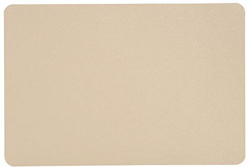 Kesper Platzset, Tischset Lederoptik Creme beige 44x29cm Kunststoff