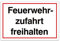 Aluverbund Hinweis Schild 30x20cm Wetterfest Kratzfest Rostfrei UV beständig - Feuerwehrzufahrt