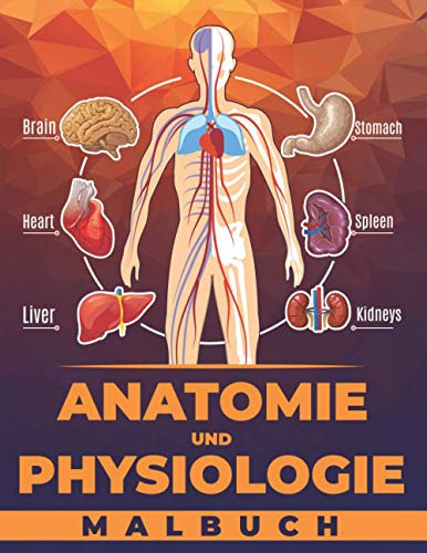 Anatomie Und Physiologie Malbuch: Malbuch für den menschlichen Körper für Kinder, Erwachsene, Mädchen und Jungen.