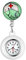 Avaner Krankenschwesteruhr Pflegeruhr Analog Quarzwerk FOB Ansteckuhr mit Pin/Clip Arzt Doktor Medical Taschenuhr aus Silikon