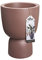 Elho Pure Coupe 35 - Pot De Fleurs pour Intérieur & Extérieur - Ø 34.9 x H 49.0 cm - Marron/Brun Rosé