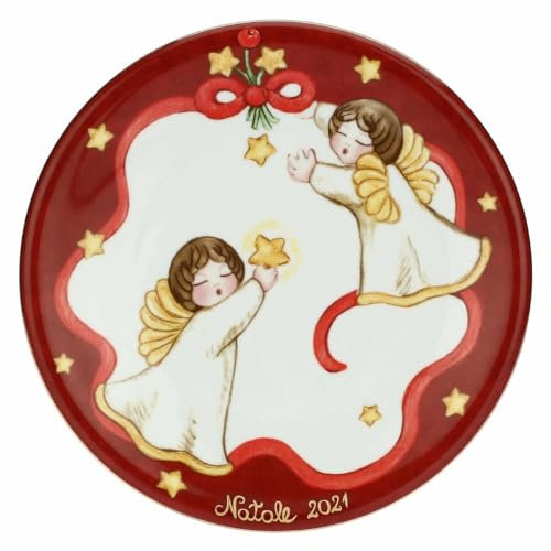 THUN - Piattino Sweet Christmas, Limited Edition 2021 - Linea Sweet Christmas - Cucina, Piattini e Altri Complementi - Porcellana - Ø 20