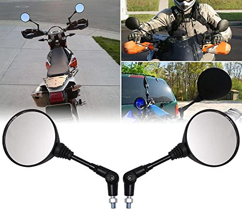 Dasing Universal Motorrad Rückspiegel Set Motorrad Straßen Fahrrad Seiten Rückansicht Roller 8/10 Mm für Quad Roller ATV Moped