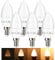 Belns Melns E14 LED Bulbs Dimmable, 5W (Equivalent to 40W), Small Edison Screw (SES) Candle Bulb, 2700K Warm White Dimmable - Pack of 6