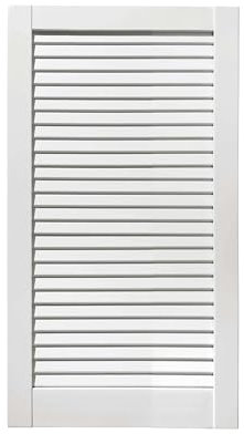 ben+camilla.com geschlossene Lamellentür | Weiß 71,7 x 39,4 cm | Hochwertige Massivholz Lamellentüren | Premium lackiert | Kiefer