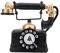 Jenngaoo Modèle de téléphone décoratif rétro, décoration de téléphone Vintage Classique Statue d'artiste Figurine de téléphone Antique Ornement de Bureau à Domicile - 7,28 x 6,29 Pouces