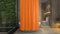 Rideau de douche en PEVA – Hydrofuge, résistant à la moisissure, 180 x 180 cm, crochets de rail, ultra fin, léger, plume, pièces humides, douche, baignoire, uni, couleurs vives, style, décoration et