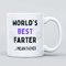 World's Best Farter Grande tasse à café humoristique en céramique robuste pour homme et femme, fille et garçon – Cadeau pour anniversaire, départ, Noël – Père collègue patron