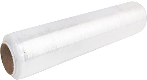 PLANTAWA Transparente Stretchfolie Verpackung, große Rolle, zum Schutz von Produkten, Palettenverpackung, Umzüge, industrielle Verpackung, Elastische manuelle Folie