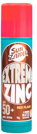 Sun Zapper Zinc Stick - Rot Farbe Sonnenschutz LSF 50+ Australische Sonnencreme