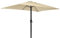 Sombrilla Parasol Grande para Jardin Terraza Patio Exterior Rectangular 2x3M Tubo de Acero 38MM - Paragua Grande Rectangular Protección UV UPF 50+ (Beige)