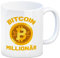 Bitcoin Millionär Kaffeebecher mit Kryptowährung eine dekorative Tasse für Trading-Experten Kryptogeld Kaffeetasse Investieren
