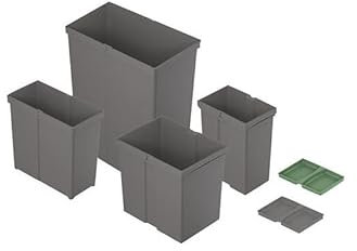 Hettich Abfallsystem-Eimer 29l, AvanTech You Pull 9279393 Kunststoff anthrazit