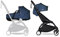 BABYZEN YOYO2 Kompletter Kinderwagen - Inklusive YOYO Liegewanne (Navy Blue), Kinderwagengestell (Black) & 6+ Textilset (Air France Blue) - für Kleinkinder bis 22 kg