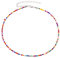 Cubahop Boho Bunte Seed Beads Choker Halsketten Silber Kragen Halskette Kette Schmuck für Frauen und Mädchen