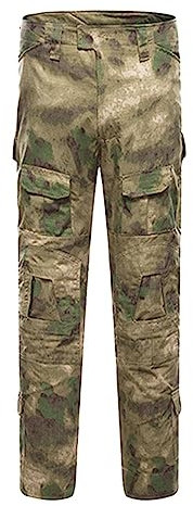 WZL Cargohose Herren Einfarbig Casual Jogginghose Slim Fit Sporthosen Männer Lang Camouflage Trainingshose Outdoor Militärisch Taktik Wanderhose Herren G-007 36