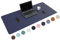 WURK Schreibtischunterlage [120 cm x 60 cm] - Premium Qualität - Mauspad - Große Schreibunterlage - Mauspad XXL - Rutschfeste Unterlagenmatte - Desk Mat - PU Leder Inklusive Kabelclip (Blau)