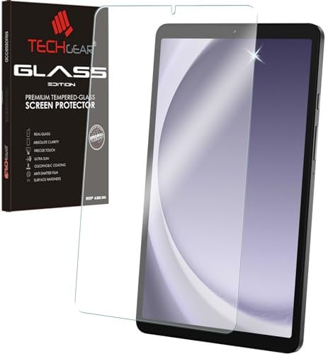 TECHGEAR Pellicola protettiva antiriflesso per Galaxy Tab A9 8,7 2023 in vetro temperato, durezza 9H, antigraffio, senza bolle, realizzata per Samsung Galaxy Tab A9 SM-X110 / X115