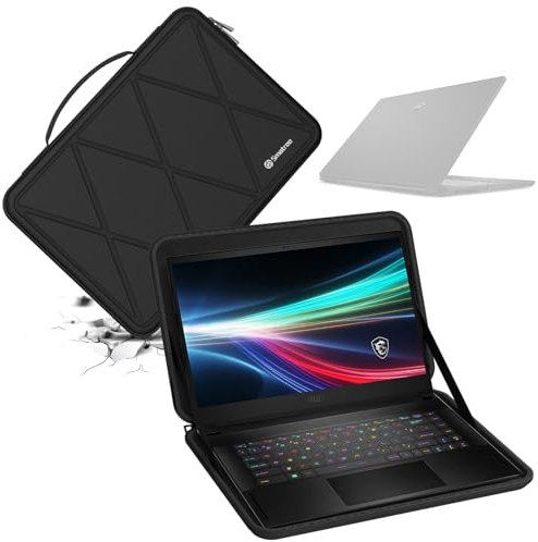 Smatree Custodia Protettiva in Eva Dura Compatibile per MSI Alpha 15/Creator 15 OLED da 15,6 Pollici, per MSI Cyborg 15/Stealth 15M/Stealth 15/Delta 15 AMD Advantage Edition Laptop Sleeve (X8280)