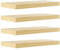 eSituro Étagère Murale, Lot de 4, Tablette Murale, en Bois Massif, Support Invisible, 50x19x3,5cm