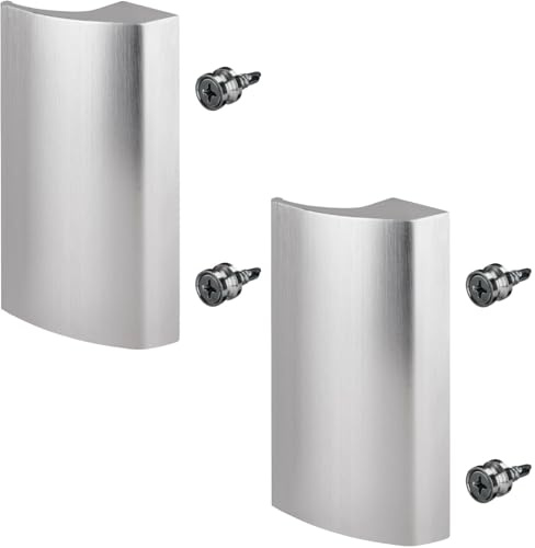 2 x SOTECH Balkontürgriff SEJA II Aluminium Edelstahloptik 85 x 40 x 20 mm | Türgriff Terrassentürgriff