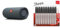 JBL Flip Essential 2 Portable Bluetooth Speaker with Rechargeable Battery, IPX7 Waterproof & Sharpie Permanent Markers | Fine Point for Bold Details | Black Ink | 12 Marker Pens
