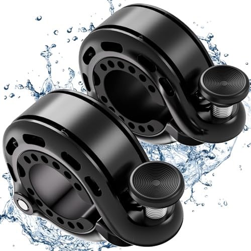 Campanello Bici 2pcs, Mini Campanello Nascosto 110dB Clacson Volume, Manubrio da 22-31.8 mm, Nuovo modello 2024, Adatto per Biciclette, Bici da Corsa, MTB, Accessori Bici