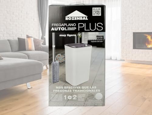 Mopa con Cubo Escurridor Autolimp Plus LABONCLER Suelos Azulejos y Paredes Hogar Mopa Trapeadora Autoescurrible Parquet Ventanas Mecanismo de autolimpieza