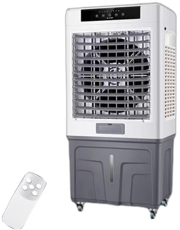 HJYryhyfddply Climatiseur Mobile, Climatiseur Mobile sans évacuation avec Télécommande et Minuterie 10h, 4 Blocs de Glace, 3 Modes et Vitesses de Vent for L'extérieur Et L'Intérieur