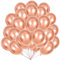 KOBOKO Luftballons Rosegold Metallic, 50 Stück Ballons Rosegold Hochzeitsdeko, Rosa Luftballons Geburtstag Mädchen, Rose Gold Helium Ballons Partydeko, Rosa Ballon für Geburtstag,Valentinstag,Hochzeit