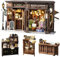 Spilay DIY Miniatur Haus Bausatz mit Holzmöbeln, DIY Puppenhaus Bausatz mit staubdichter Abdeckung und LED, Maßstab 1:24 kreativ für Frauen Freundin Liebhaber (Vintage-Café)