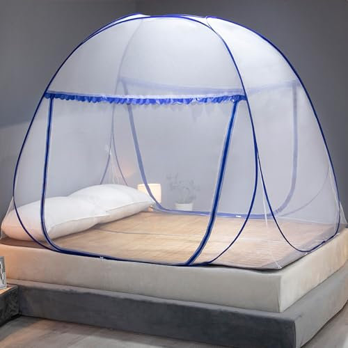 Moskitonetz, Tragbar, Faltbar, Atmungsaktiv, Schnelle Installation für Zuhause, Reisen, Camping (Einzeltür mit 180 x 200 x 150 cm)