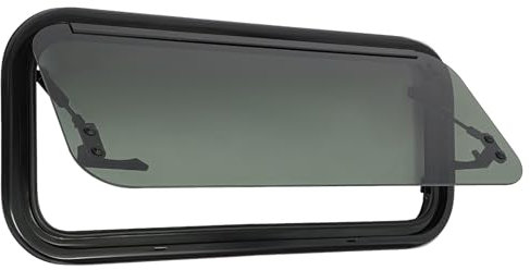 Finestra di esposizione, 700 x 300 mm, con tenda a rullo, camper, roulotte, finestra laterale, finestra esterna con spinta, per roulotte, furgoni e camper