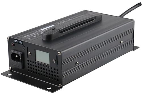 Lzyjck Chargeur De Batterie pour Chariot Élévateur 1200 W Chargeurs De Batteries Au Plomb 12 V/24 V/36 V/48 V/60 V/72 V pour Chariot Élévateur Électrique, Transpalette, Autolaveuse,72v 12a,H