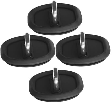 CRAFTHROU Car Door Lock Covers 4pcs ABS and Silicone Protective Latches Covers for Noiseless Door Operation