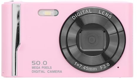 Digitalkamera, 4K 50 MP Digitalkamera HD 16x Digital Zoom 2,8 Zoll LCD -Bildschirm Anti -Shake -Autofokus -Retro -Kompaktkamera mit Flash -Kameras für die Fotografie Zum Vlogging