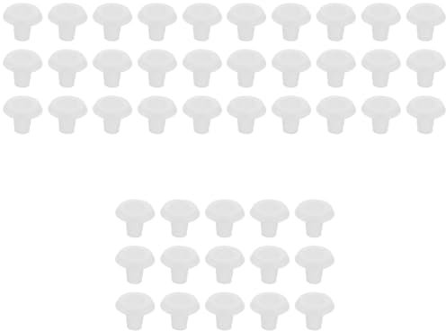 Alipis 3 Sätze Vorhang Zubehör Mini-jalousien Haken Tür Scheibenrollo Fensterbeschläge Jalousien-unterschienen-kabelstecker Transparente Schienenknöpfe Pom 30 Stück * 3