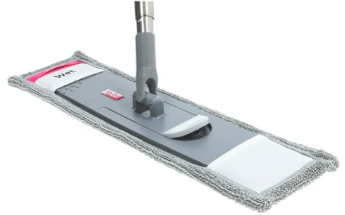 Sorbo Ensemble de Nettoyage de Sol - Serpillière Microfibre Absorbante, Lavable et Réutilisable, Manche Acier Inoxydable Extensible jusqu'à 135 cm
