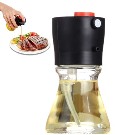 Oil Dispenser - 80ml Vinegar Container, Air Fryer Grill Baking Salad Cooking Salads, Frying, Barbecue Camping Home Kitchen Accessories, Glass Oil Bottle For Restaurant Bar BBQ Chef