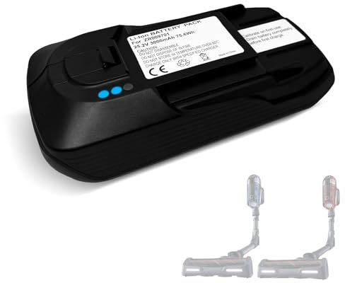 Baterías de 25,2 V Para aspiradora Rowenta X-Force Flex 11.60, Compatible Con aspiradoras Rowenta RH98, TY98, EO98, etc. Reemplazo Para baterías Originales: ZR009701.