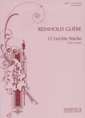 12 easy pieces: op. 45. violin and piano.