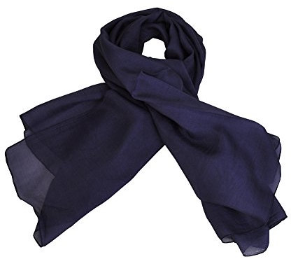 Toutacoo, Tuch, Seidentuch, Seidenschal, Quadratisch - Damen Blau