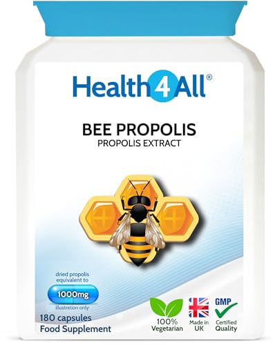Bee Propolis 1000mg 180 Capsules, High Strength Immune System Booster